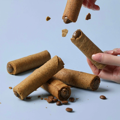 Hiwalk - Coffee Latte Filled Extra Thick Egg Rolls (8 rolls in a box)