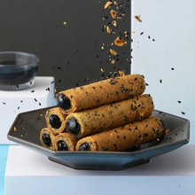 Hiwalk - Black Sesame Filled Extra Thick Egg Rolls (4 packs/ 8 rolls in a box)