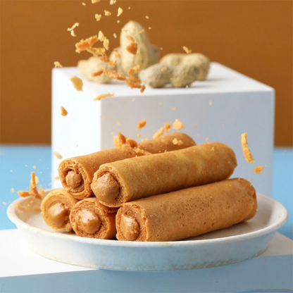 Hiwalk - Peanuts Filled Extra Thick Egg Rolls (4 packs/ 8 rolls in a box)